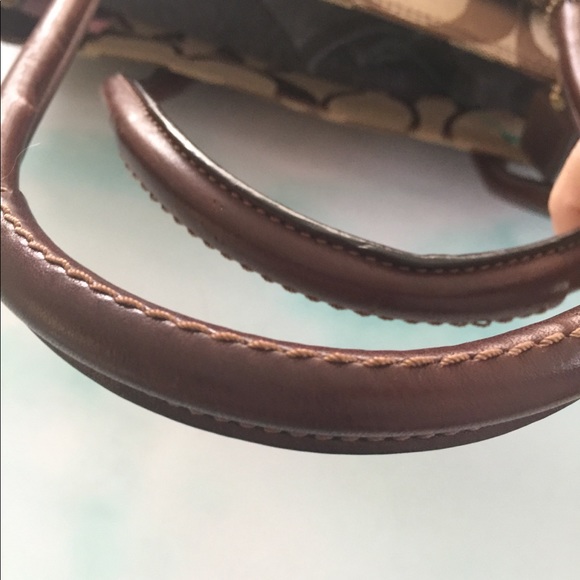 Coach🌷Purse Sz Med Tan/Brown - Picture 6 of 8